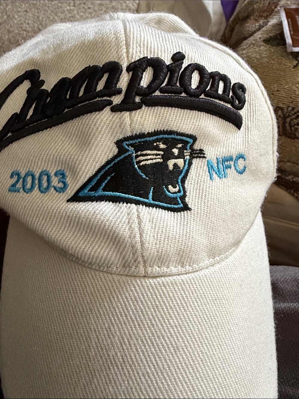 2003 NFC Champions Beige Baseball Cap